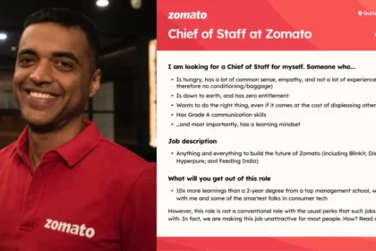 Deepinder Goyal seeks Zomato chief of staff: Forget salary, pay ₹20 lakh for the privilege