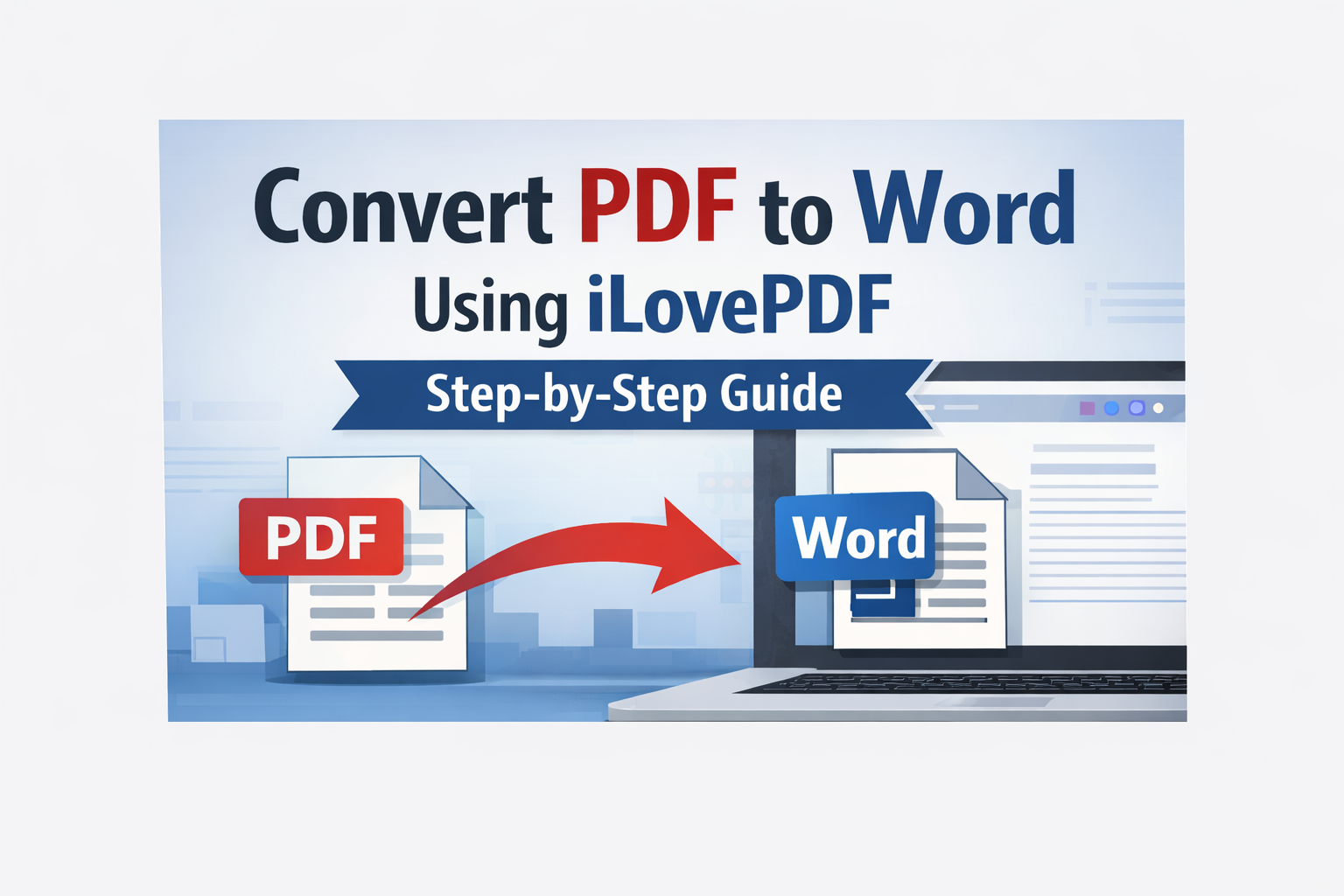 How to Convert PDF to Word Using iLovePDF (Free & Easy)