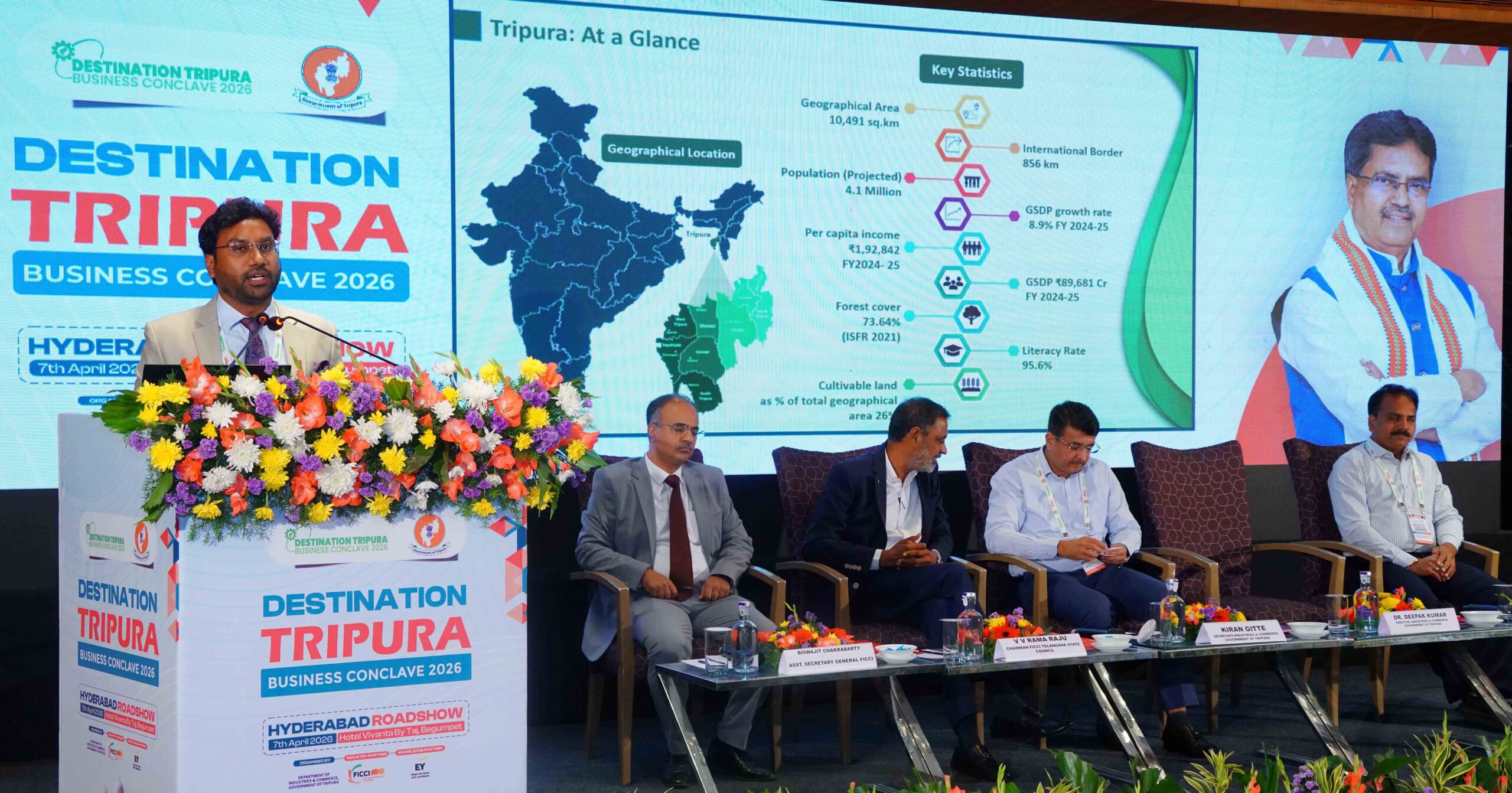 Department of Industries & Commerce, Government of Tripura Destination Tripura – Business Meet 2026 Investors’ Roadshow Held in Hyderabad