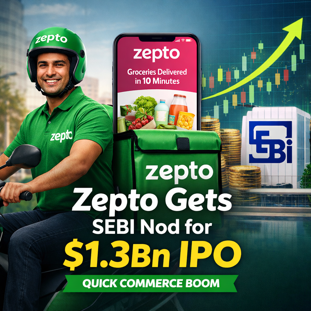 Zepto Gets SEBI Approval for $1.3Bn IPO