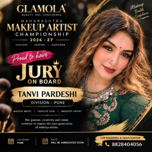 Tanvi Pardeshi Joins Glamola Maharashtra Makeup Artist Championship 2026–27 as Jury Member for Pune Division